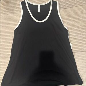 Stylus |  Black Tank Top with White Trim